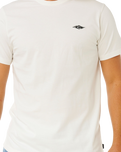 Streamline Embroid T-Shirt in White