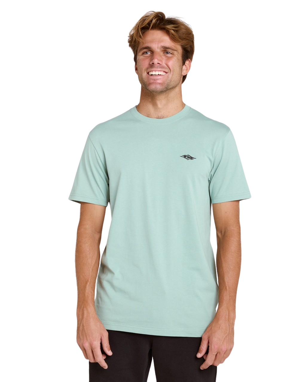 Streamline Embroidered T-Shirt in Aloe