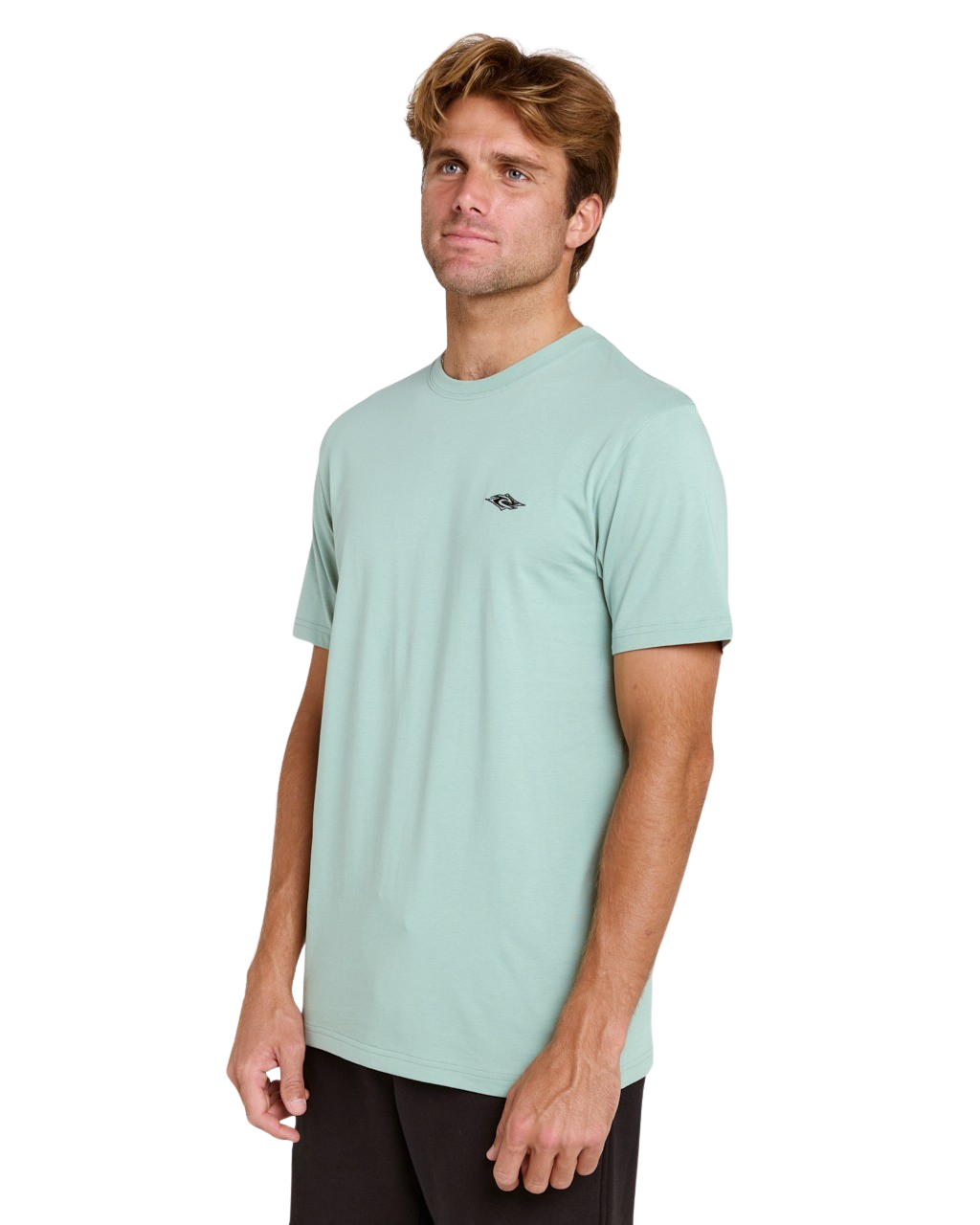 Streamline Embroidered T-Shirt in Aloe