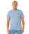 Streamline  Embroidered T-Shirt in Faded Denim