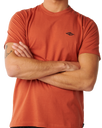The Rip Curl Mens Streamline Embroidered T‑Shirt in Baked Clay