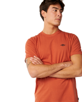 The Rip Curl Mens Embroid T-Shirt in Baked Clay