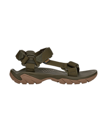 The Teva Mens Terra FI 5 Universal Sandals in Dark Olive & Honey