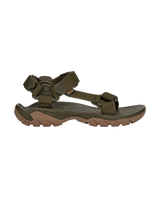 The Teva Mens Terra FI 5 Universal Sandals in Dark Olive & Honey