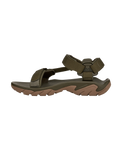 The Teva Mens Terra FI 5 Universal Sandals in Dark Olive & Honey