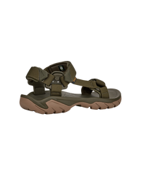 The Teva Mens Terra FI 5 Universal Sandals in Dark Olive & Honey