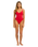 The Seafolly Womens Collective V Neck One Piece Swimsuit in Cosmo Red
