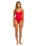 The Seafolly Womens Collective V Neck One Piece Swimsuit in Cosmo Red