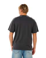 Inner Visions Panel T-Shirt in Washed Black