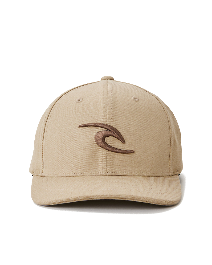 The Rip Curl Mens Tepan Flexfit Cap in Sand Dune