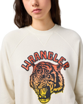 The Wrangler Womens Raglan Sweatshirt in Vintage White