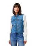 The Wrangler Womens Shrunken Denim Jacket in Leaving Town