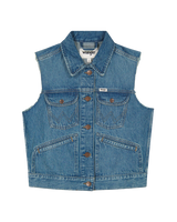 The Wrangler Womens Shrunken Denim Jacket in Leaving Town