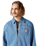The Wrangler Mens Casey Jones Jacket in Faded Indigo