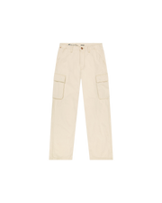 The Wrangler Mens CJ Loose Cargo Trousers in Ecru