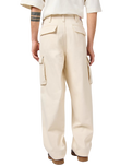 The Wrangler Mens CJ Loose Cargo Trousers in Ecru