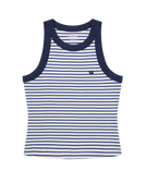 The Wrangler Womens Ringer Vest in Mazarine Blue