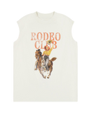 The Wrangler Womens Muscle Vest in Vintage White