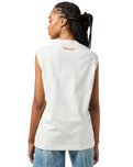 The Wrangler Womens Muscle Vest in Vintage White