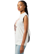 The Wrangler Womens Muscle Vest in Vintage White