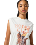 The Wrangler Womens Muscle Vest in Vintage White