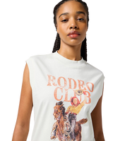 The Wrangler Womens Muscle Vest in Vintage White