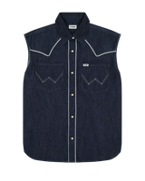 The Wrangler Womens Sleeveless Shirt in Saddle