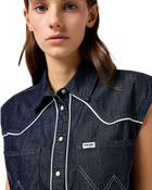 The Wrangler Womens Sleeveless Shirt in Saddle