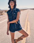 The Wrangler Womens Sleeveless Shirt in Saddle