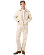 The Wrangler Mens Embroidered Jacket in Ecru