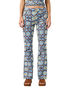 Mid Rise Boot Trousers in Medallion