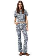 Mid Rise Boot Trousers in Medallion