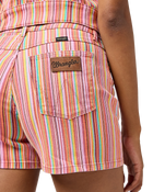 The Wrangler Womens Cowboy Walkshorts in Candy Stripe