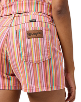 The Wrangler Womens Cowboy Walkshorts in Candy Stripe