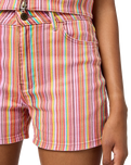 The Wrangler Womens Cowboy Walkshorts in Candy Stripe
