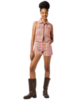 The Wrangler Womens Cowboy Walkshorts in Candy Stripe