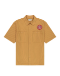 The Wrangler Mens CJ Mechanic Shirt in Orange Stripe