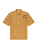 The Wrangler Mens CJ Mechanic Shirt in Orange Stripe