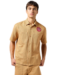 Casey Jones Mechanic Shirt in Orange Stripe