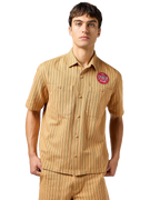 Casey Jones Mechanic Shirt in Orange Stripe