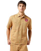 Casey Jones Mechanic Shirt in Orange Stripe