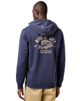 The Wrangler Mens Americana Hoodie in Navy