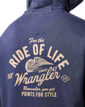 The Wrangler Mens Americana Hoodie in Navy
