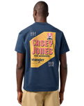 The Wrangler Mens CJ Graphic T-Shirt in Dark Navy