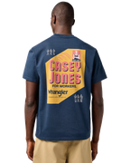 The Wrangler Mens CJ Graphic T-Shirt in Dark Navy