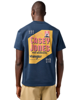 The Wrangler Mens CJ Graphic T-Shirt in Dark Navy