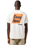 The Wrangler Mens CJ Graphic T-Shirt in Vintage White