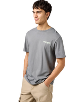 The Wrangler Mens Graphic T-Shirt in Pewter