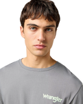 The Wrangler Mens Graphic T-Shirt in Pewter