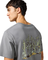 The Wrangler Mens Graphic T-Shirt in Pewter